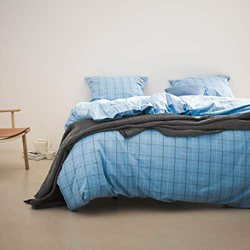 Marc O Polo Bettwäsche Tolva Soft Blue 1 Bettbezug 155 x 220 cm + 1 Kissenbezug 80 x 80 cm