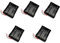 5pcs 18650 Parallel Battery Case Holder For 3.7V 3 Slots Black Plastic Batteries Box