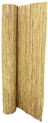 bambus-discount.com Schilfrohrmatte 240x600cm als Sichtschutz mit verzinktem Draht