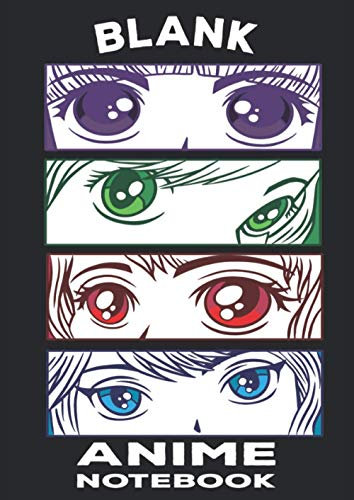 Blank Anime Notebook: 50 leere Comic-Seiten für Erwachsene, Jugendliche & Kinder I Blanko Vorlagen zum selbst gestalten I Zum Erstellen eines eigenen Comic, Manga oder Anime I