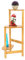 Ejoyous Multilayer Blumentopf Stand Display Rack Regal Halter, Stabiles Metallregal für Blumentöpfe für Haus, Garten oder Balkondekoration(Primärfarbe, Weiß)