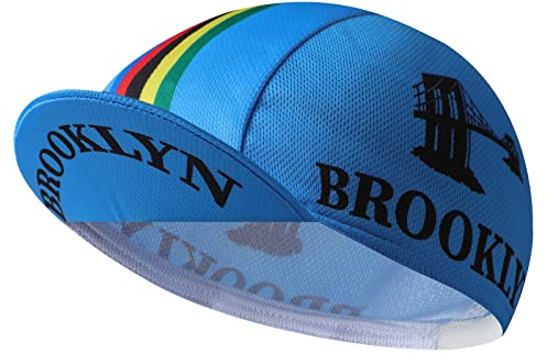 BikingBros Casquette de Cyclisme Noire - en Polyester - Doublure Respirante et Anti-Transpiration