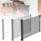 YARDIN Treppenschutzgitter Ausziehbar Türschutzgitter 0-180cm für Babys & Haustiere, Treppengitter Absperrgitter Kinderschutzgitter für Treppen/Türen/Innen- und Außenbereich (87cm Hoch, Schwarz)