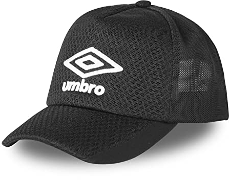 UMBRO Herren Casquette Umb/0/1/Cas Baseball Cap, Schwarz Mit Weißem Logo, Einheitsgröße EU