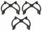 Whirlpool Ignis Bauknecht - Griglia in ghisa nera opaca 183 x 150 mm. 481245838113 - C00319143 - per cucina piano cottura - G2514 (3 pezzi)