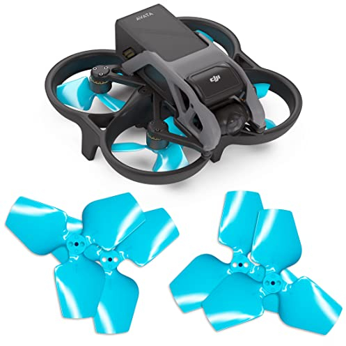 Master Airscrew 3-Blatt Upgrade Propeller kompatibel mit DJI Avata - Blau, 4 Stück