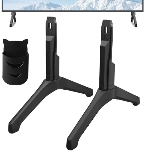 TV Stand for Samsung TV Legs Replacement, for UN50TU7000FXZA UN50TU700DFXZA UN55TU7000FXZA UN55TU700DFXZA UN58TU7000FXZA UN58TU700DFXZA UN50TU8000FXZA LH55BETHLGFXGO, Only for Models We Listed, Black