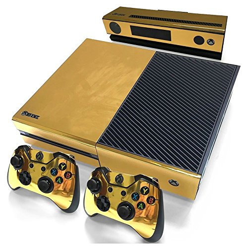 Rheross Adhesivo dorado brillante para mando de consola + vinilo Kinect