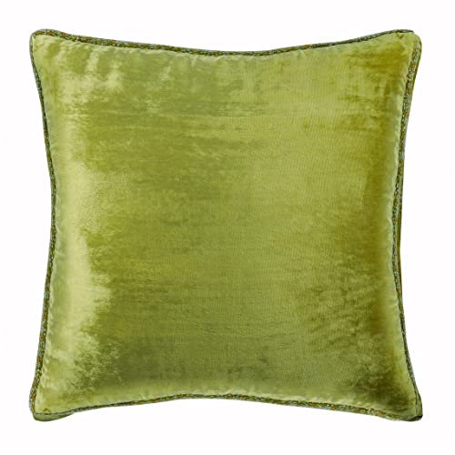 Fabric Mart Direct Verde Lime 30x30 cm Velluto Fodera Per Cuscino Divano, Verde Federe, Contemporaneo Tinta Unita Federa - Green Lime