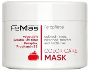 FemMas Color Care Intensiv-Haarmaske I Farbschutz Haarkur blondiertes, getöntes & gefärbtes Haar I Pflegende Haarmaske für langanhaltend Farbglanz I Schutzfilm-Formel mit Keratin & Arginin I 300 ml