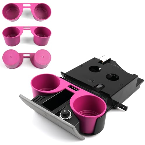 ROBUST Cup Holder Inserts Purple Works Even On Broken Cup Holders for Volkswagen Transporter T5 T5.1 2003-2015