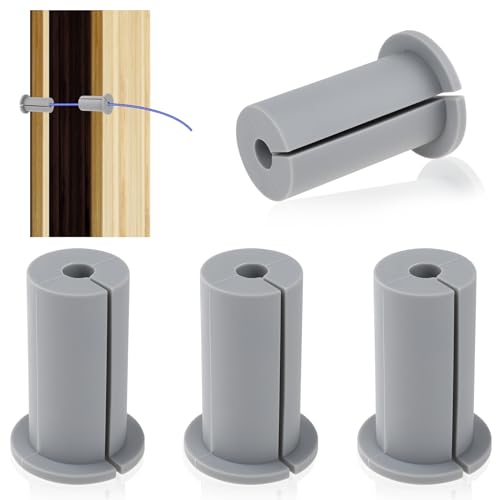 4Pcs Starlink Cable Routing Kit for 1 Inch Wall Hole,Silicone Wall Grommets for Cables,Starlink Accessories,for Starlink Ethernet Cable (Gray)