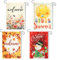 XIHIRCD 4 Stück Saisonale Gartenflagge, 30 x 45 cm Doppelseitig Saisonale Hausflaggen Frühling Sommer Herbst Winter Hallo Gartenflagge Blumenbanner für Draußen Auf dem Land Dekoration