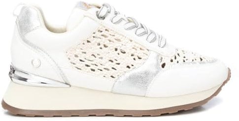 XTI - Zapatilla Mujer Blanco - Calzado Cómodo y Versátil - Moda Casual - Modelo 14377702 (Talla 37)