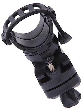 AUTSUPPL Adjustable Belt 360 Degree Rotatable Clamp Flashlight LED Torch Light Holder Black Super Clamp Light Pole Mounting Bracket for Light Bar Light Fixture Mounting Bracket LED