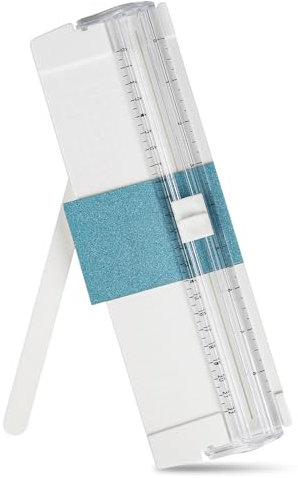 Papierschneidemaschine, Papierschneider a5 mit Automatischem Sicherheitsschutz und Seitenlineal, Schneidemaschine für Papier, Fotos, Handwerksprojekt, Karton, Etikett