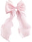 UEIOAVL Barrettes pour cheveux, 1 épingle à cheveux à gros nœud, longue queue ruban français élégante, en maille pour femmes et filles diverses occasions (rose)