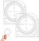 2 Pezzi Goniometro 360° Professionale in Plastica,Goniometro Rotondo, Plastica Strumenti di Misurazione Matematica Organica Semicerchio Cerchio Goniometro Disegno Modello Strumento Righello