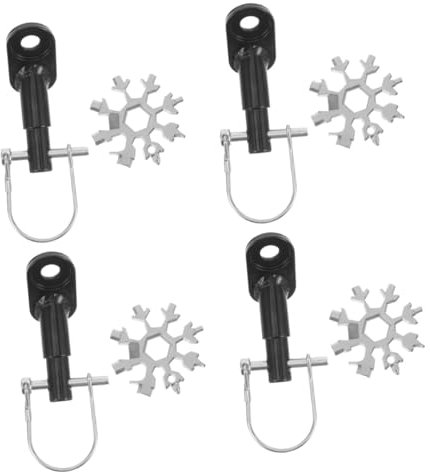 Toyvian 4 Set accessori per rimorchi per biciclette attacco per rimorchio bici accoppiatore adattatore per ciclismo attacco universale per rimorchio bici Connettore del rimorchio Nero