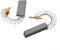 Carbon Brushes 5x12.5x36mm Vacuum Cleaner Motor Parts Replacement for Bosch 7 Electric Washing Machine Motor