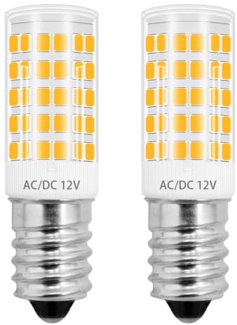 TRIJZHOU E14 LED Lampe 3W AC/DC12V-24V Warmweiß 3000K 2er-Pack