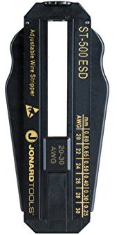 Jonard Tools ST-500ESD ESD Präzisions-Abisolierzange aus Polycarbonat, verstellbar, 20 bis 30 AWG, 8,4 cm Länge x 3,5 cm Höhe x 4,5 cm Dicke