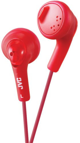 JVC HAF160R Gumy Ear Bud Headphone Red