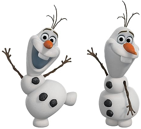 RoomMates RM - Disney Frozen Olaf - der Schneemann Wandtattoo, PVC, bunt, 29 x 13 x 2.5 cm