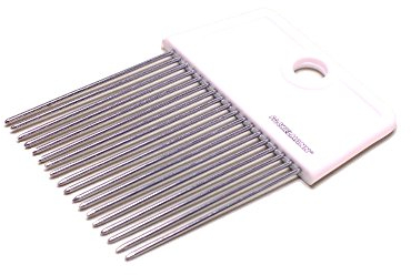 Fackelmann Guía para Cortar Cebolla o hacer rodajas de Frutas y Verduras, con púas en acero inoxidable, Apto para Lavavajillas, 9x7cm - 1 und.