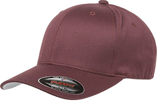 Flexfit Herren Baseball Cap Rot granatrot Erwachsene Large/X-Large (7 1/8 - 7 5/8)
