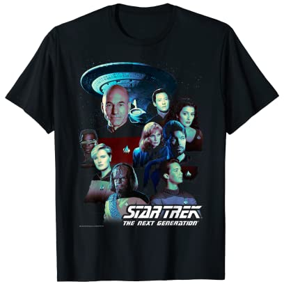 Star Trek Next Generation Crew Portraits Graphic T-Shirt T-Shirt