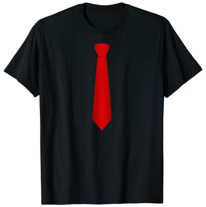 Legendär Krawatte Rot Karneval Schlips Mann Frau Team Shirt T-Shirt