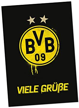 Borussia Dortmund BVB Grußkarte *** Viele Grüße ***