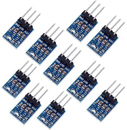 DollaTek 1117-3.3 DC Voltage Regulator Step Down Power Supply Module 4.75V-12V to 3.3V 800mA - 10pcs