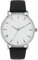 Amor Armbanduhr Unisex Damen Herren Quarzuhr Analog, mit veganem Apfelleder Armband, Schwarz, 3 bar Wasserdicht, Kommt in Uhren Geschenk Box, 2037079