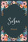 Safaa - Notebook: Floral design, Personalized name journal « Safaa » | Birthday Gift For Women & Girl, Mom, Sister ..| Lined Journal, 120 Pages, size 6 x 9