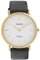 Oozoo Vintage Damenuhr mit Lederband Flach 40 MM Weiß/Silberfarben C20077