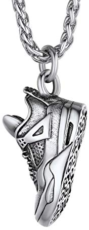 Richsteel Edelstahl Herren Sportschuhe Anhänger Männer Sportschuhe Kette Hip pop Schmuck für Sportjunge