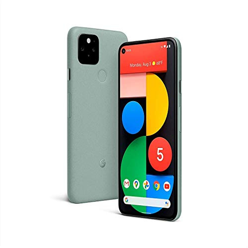 Google Pixel 5 Android Mobile Phone- 128GB Sorta Sage, SIM Free, All Day Battery, Water Resistant