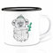 Ligarti Emaille Tasse (leicht & robust) | Camping Becher handveredelt in Deutschland | Trinkbecher für Kinder, Kaffeetasse, Emaillebecher | Koala, Weihnachten, Geschenk