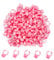Euvoym 200 PCS Pink Eyelash Extension Glue Holder Disposable Plastic Glue Ring Nail Art Polish Holders Tattoo Rings Cups for Eyelash Extension Nail Art Tattoo