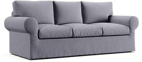 Comfort Works Ersatzbezug für IKEA Ektorp 3er-Sofa (3-Sitzer-Bezug für Ektorp Sofa) Maßgefertigter Sofabezug