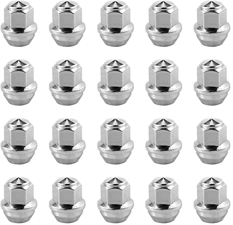 AUTOUTLET Alufelgenmuttern-Set, M12 x 1,5 Muttern, Kegelform, 19 mm, Sechskant, antioxidativ, korrosionsbeständig, kompatibel mit Ford Alufelgen, 1678260