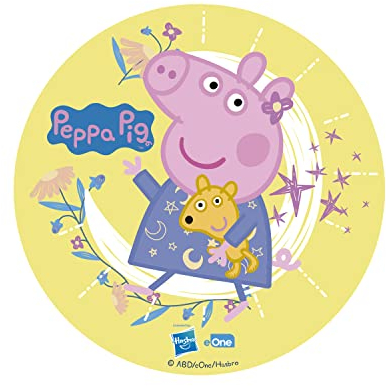 Dekora - Essbare Kuchenaufleger mit Peppa Pig Tortenverzierungen Geburtstag für Kinder - 15.5 cm