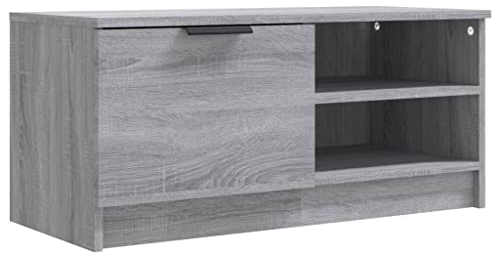 vidaXL TV Cabinet Grey Living Room Furniture Media Unit HiFi Side Cabinet Sideboard Entertainment Centre TV Console Sonoma Engineered Wood