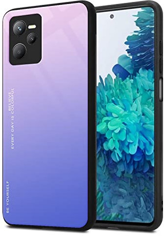 RankOne Gradient Glitter Handy Hülle für Realme C35 / Realme Narzo 50A Prime 6.6, Dünne Schlanke Schutzhülle - 2