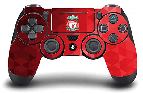 Head Case Designs Offizielle Liverpool Football Club Rotes Wappen Geometrisch Kunst Vinyl Haut Gaming Aufkleber Abziehbild Abdeckung kompatibel mit Sony PlayStation 4 PS4 DualShock 4 Controller