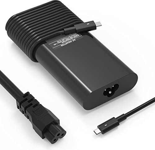 Cargador Adaptador 130W 20 V 6.5 A, Adaptador USB-C Type-C para DELL Precision 5530 2 en 1, XPS 15 2 en 1 9575, DA130PM170 HA130PM170 0K00F5 K00F5 0M0H25 M0H25 T4V18 C0041
