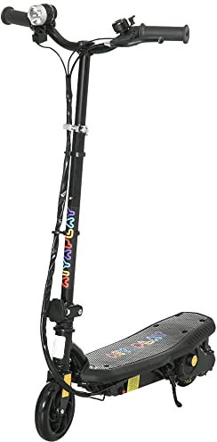 HOMCOM Trottinette électrique 120 W Pliable pour Enfant 7-14 Ans 12 Km/h Max. autonomie 10 Km Max. Noir