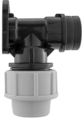 MDPE Compression Wall/Back Plate 20mm or 25mm for use with mdpe Water Supply Hose/Irrigation Pipe,bsp Thread Outlet (25mm-3/4 bspf)